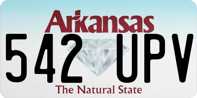 AR license plate 542UPV