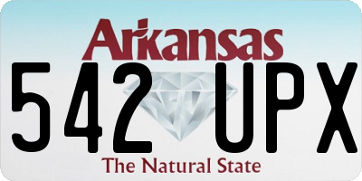 AR license plate 542UPX