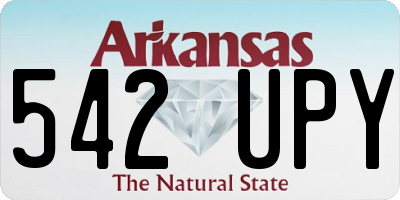 AR license plate 542UPY