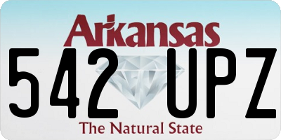 AR license plate 542UPZ