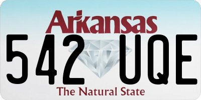 AR license plate 542UQE