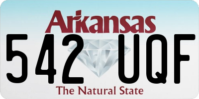 AR license plate 542UQF