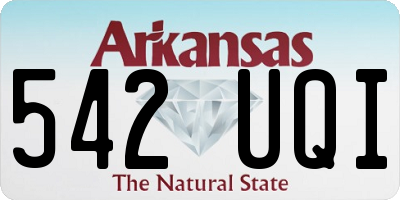 AR license plate 542UQI