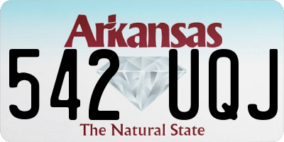 AR license plate 542UQJ