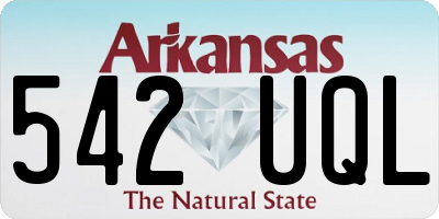AR license plate 542UQL