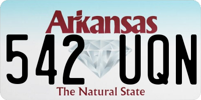 AR license plate 542UQN