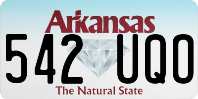 AR license plate 542UQO