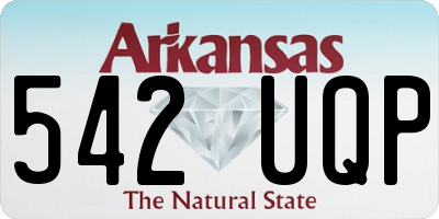 AR license plate 542UQP