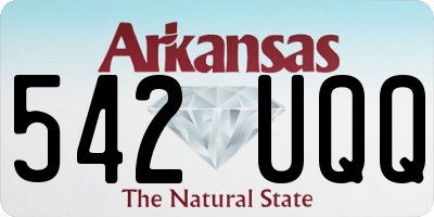 AR license plate 542UQQ