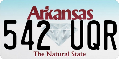 AR license plate 542UQR