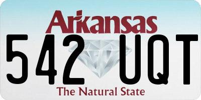 AR license plate 542UQT