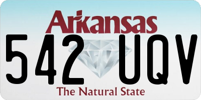 AR license plate 542UQV