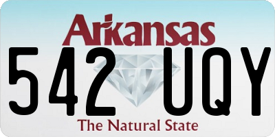 AR license plate 542UQY