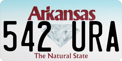 AR license plate 542URA