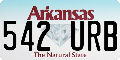 AR license plate 542URB