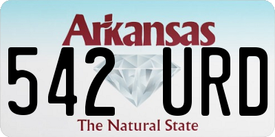 AR license plate 542URD