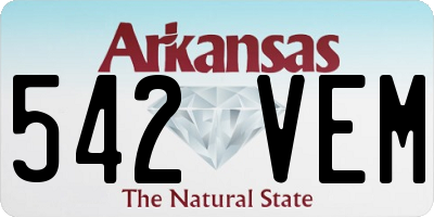 AR license plate 542VEM