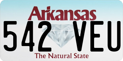 AR license plate 542VEU