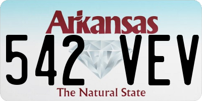 AR license plate 542VEV