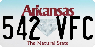 AR license plate 542VFC