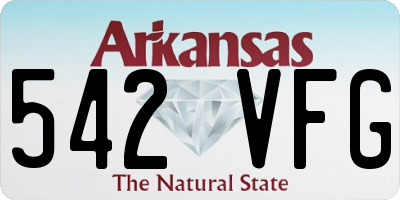 AR license plate 542VFG