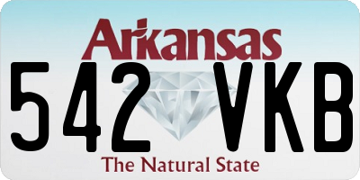 AR license plate 542VKB