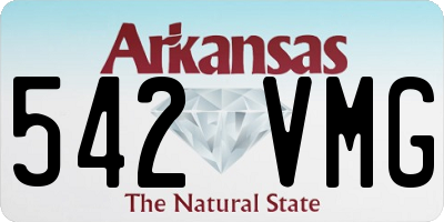 AR license plate 542VMG