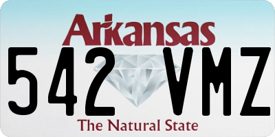 AR license plate 542VMZ