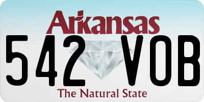 AR license plate 542VOB