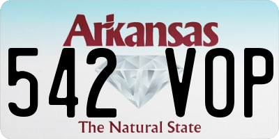 AR license plate 542VOP