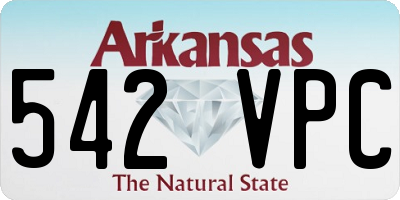 AR license plate 542VPC