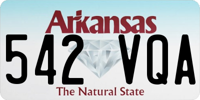 AR license plate 542VQA