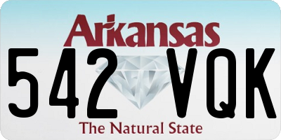 AR license plate 542VQK