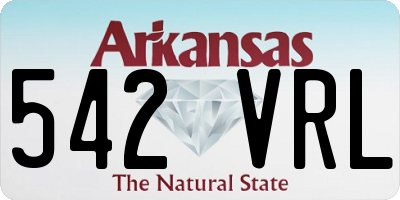 AR license plate 542VRL