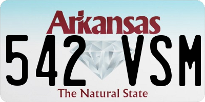 AR license plate 542VSM