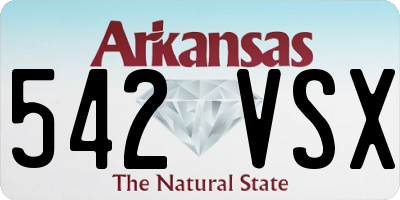 AR license plate 542VSX
