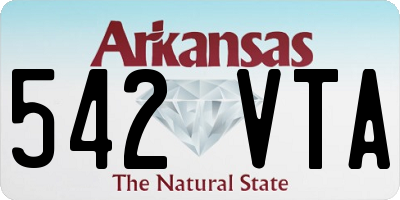 AR license plate 542VTA