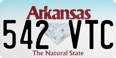 AR license plate 542VTC