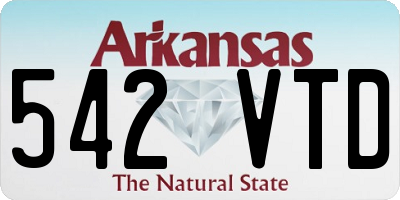 AR license plate 542VTD