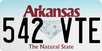 AR license plate 542VTE