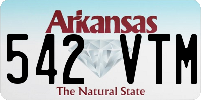 AR license plate 542VTM