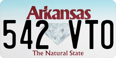 AR license plate 542VTO