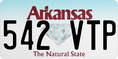 AR license plate 542VTP