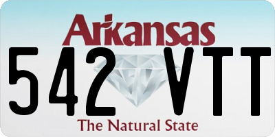 AR license plate 542VTT