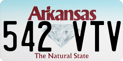 AR license plate 542VTV