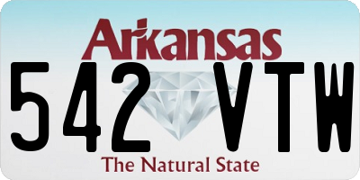 AR license plate 542VTW