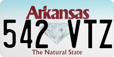 AR license plate 542VTZ