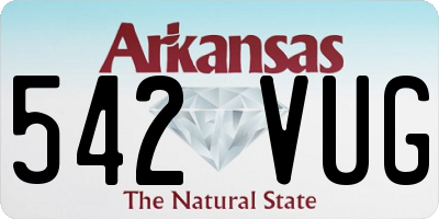 AR license plate 542VUG