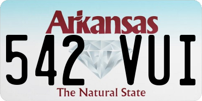 AR license plate 542VUI