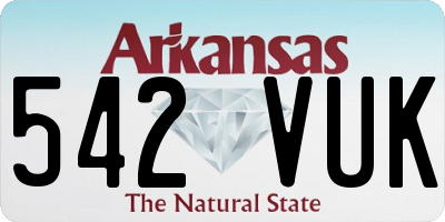 AR license plate 542VUK